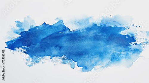 blue watercolor paint stroke background vector illustration