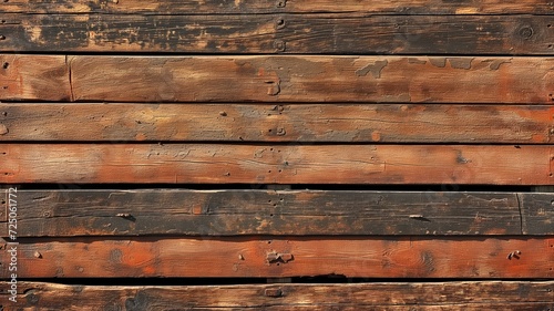 Rustic wooden plank texture with a warm tone and signs of wear