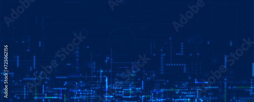 Abstract futuristic circuit computer internet technology board business dark background
