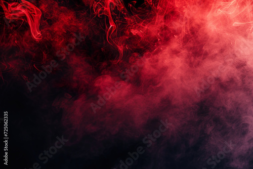 Abstract Crimson Mist of Ephemeral Beauty