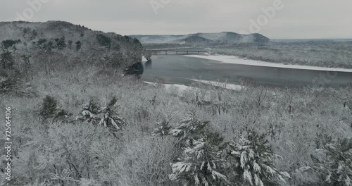 winter river
