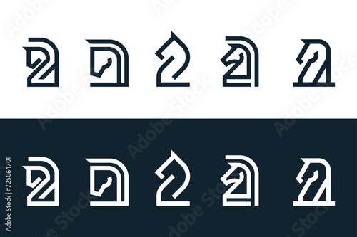 horse head logo collection