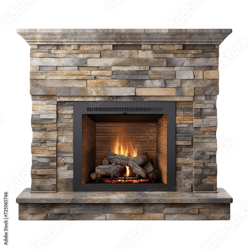 Modern fireplace clip art