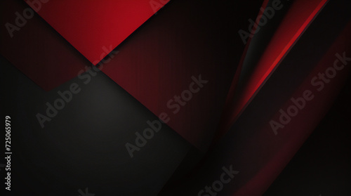 3D-rot-grauer Techno-abstrakter Hintergrund-Überlappungsschicht auf dunklem Raum mit rauer Dekoration. Modernes Grafikdesign-Element-Ausschnittform-Stilkonzept für Web-Banner, Flyer, Karten oder Brosc photo