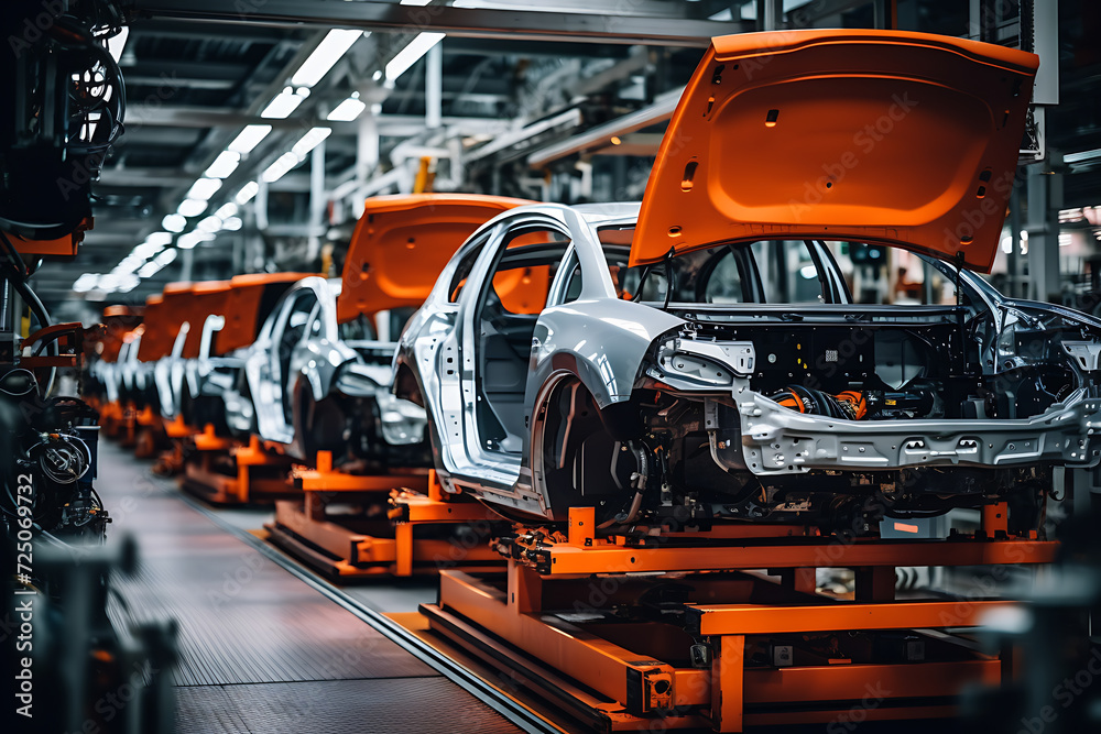 modern car assembly line