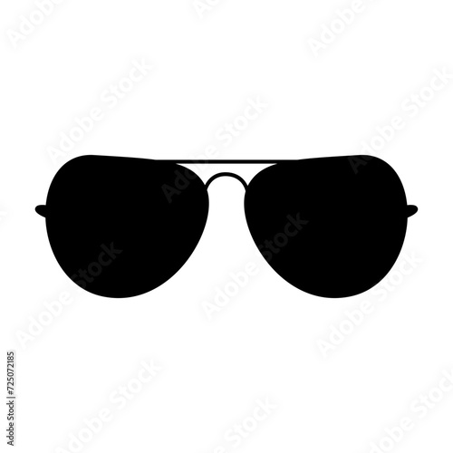 Flat sunglasses icon