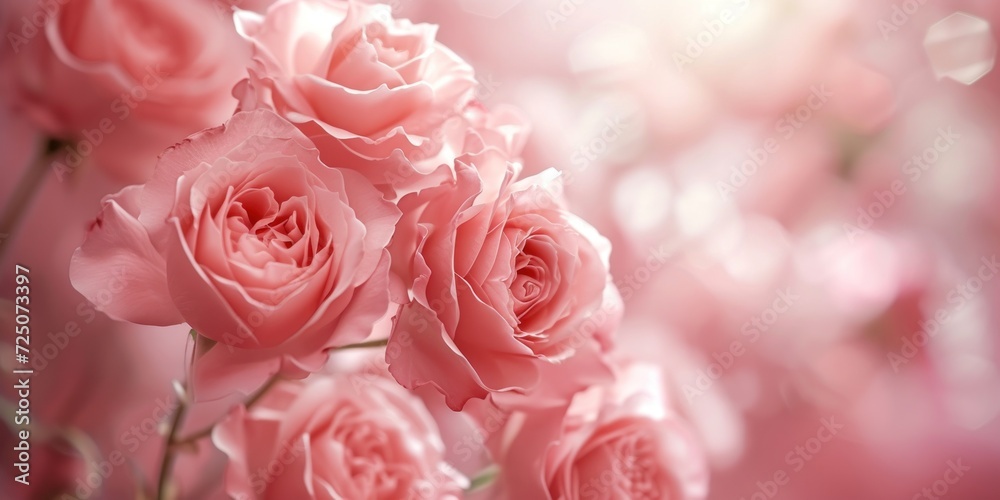 Pink Roses in Vase