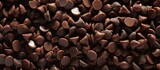 Dark chocolate chips for hot chocolate preparation or dessert ingredients.