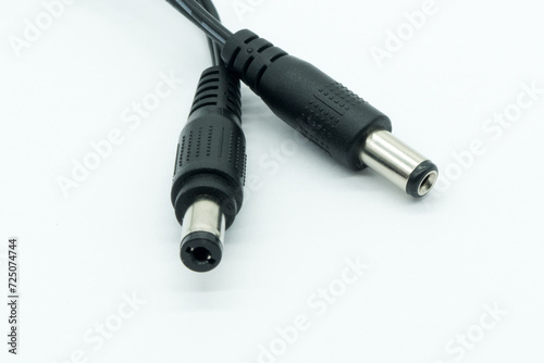 DC 12v, cable, close-up view