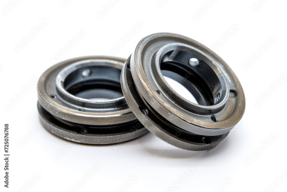 Wheel bearing bundled on a white background Wheel bearing bundled on a white background