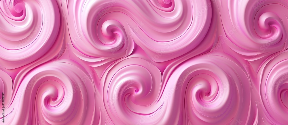 Rendering 3D soft pink delicate cream spiral texture abstract background. AI generated image Rendering 3D soft pink delicate cream spiral texture abstract background. AI generated image