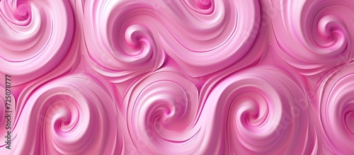Rendering 3D soft pink delicate cream spiral texture abstract background. AI generated image