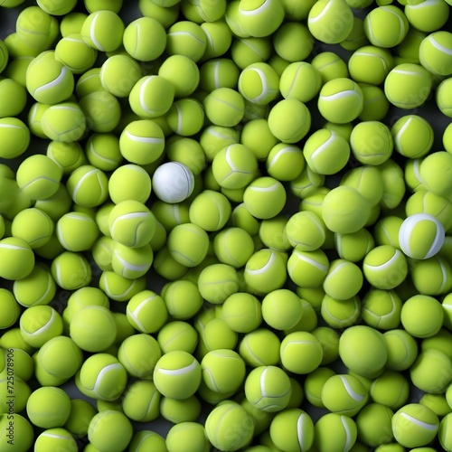 Close-Up of a green Tennis Ball © ElseThen