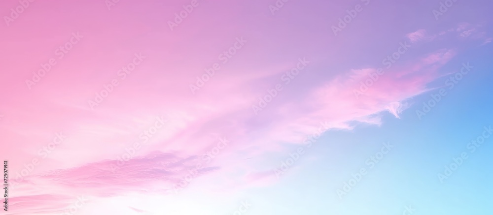 Abstract colorful Soft Pink to Blue Pastel Gradient Transition Background. AI generated image
