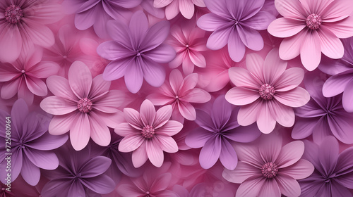 Kwiatowe fioletowe minimalistyczne tło na życzenia z okazji Dnia Kobiet, Dnia Matki, Dnia Babci, Urodzin czy pierwszego dnia wiosny. Szablon na baner lub mockup. 