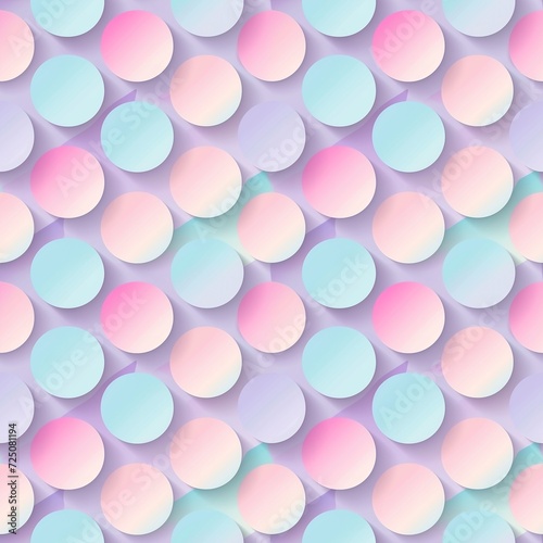 Abstract colorful random circles seamless pattern.