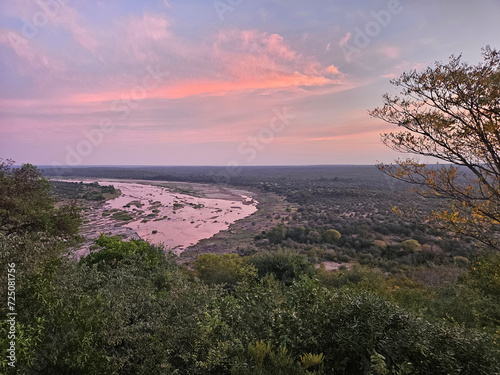 Afrikanischer Busch - Krügerpark - Olifants River / African Bush - Kruger Park - Olifants River /