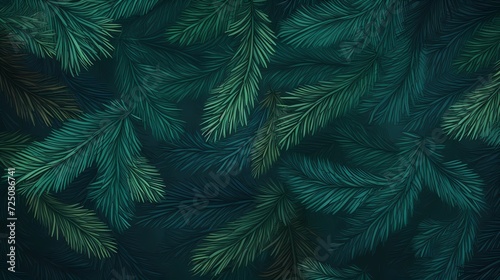 seamless background with coniferous branches pattern  coniferous  fir  