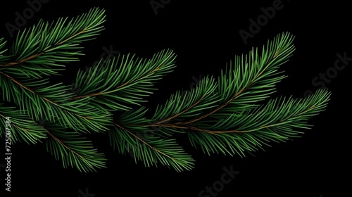 seamless background with coniferous branches pattern, coniferous, fir, 