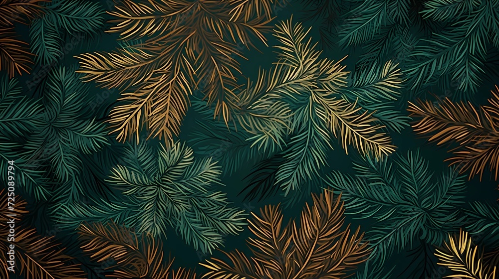 seamless background with coniferous branches pattern, coniferous, fir, seamless background with coniferous branches pattern, coniferous, fir,