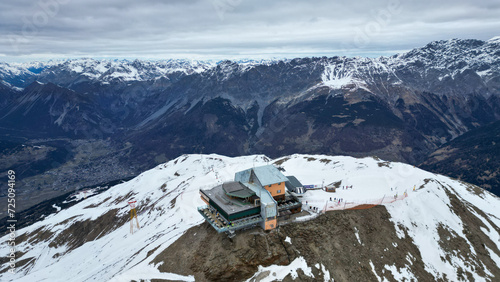 The highest cable car station in Bormio. photo