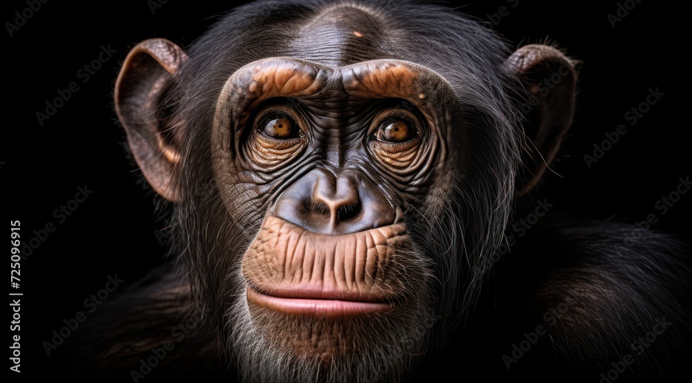 a close up of a monkey