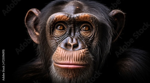a close up of a monkey © sam