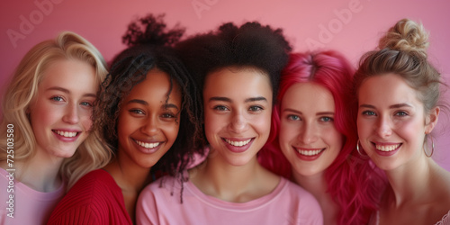 Women's Day. March 8. Diverse Beauty: Women of Different Ethnicities Together