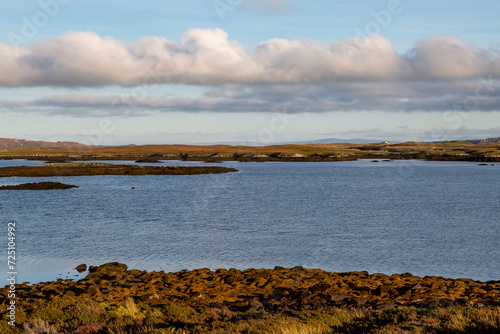 A scenic North Uist landscape, on a sunny September day photo