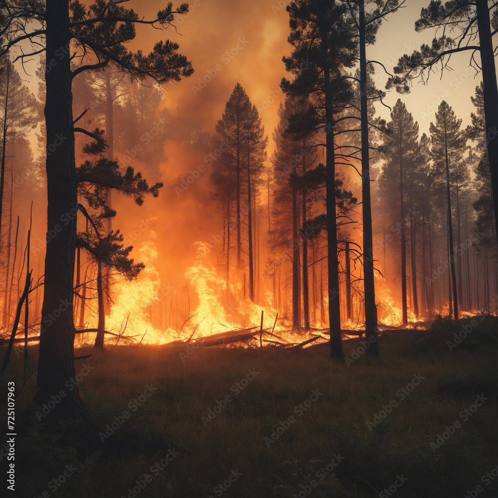 Understanding the concept of a wildfire.