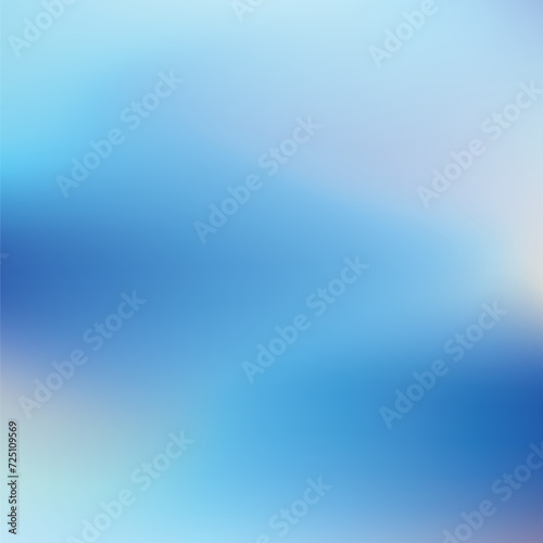 Abstract Gradient background. Ombre colors. Blue, light blue white. 