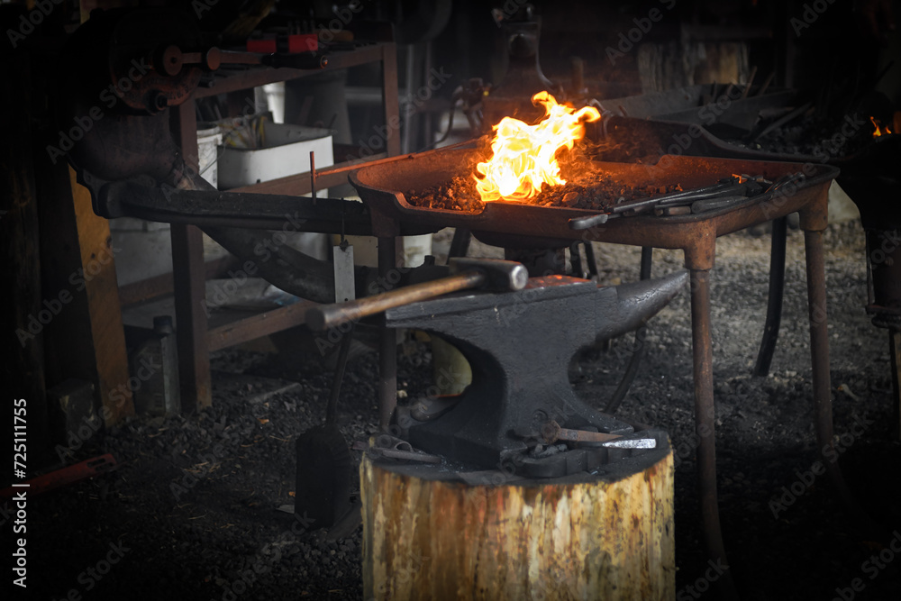 Blacksmith Forge and Tools