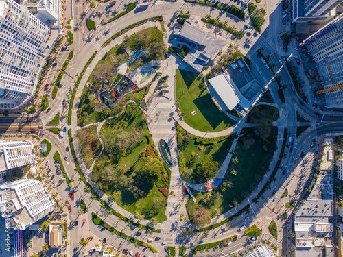 Stock photo Hollywood Young Circle direct overhead photo