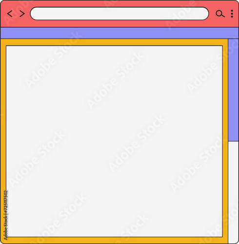 Free Download Colorful Retro UI Window Element - GFXLoad