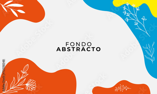 Vectores para utilizar en contenido para redes sociales. Plantilla editable. Fondo colorido y alegre. Abstracto.