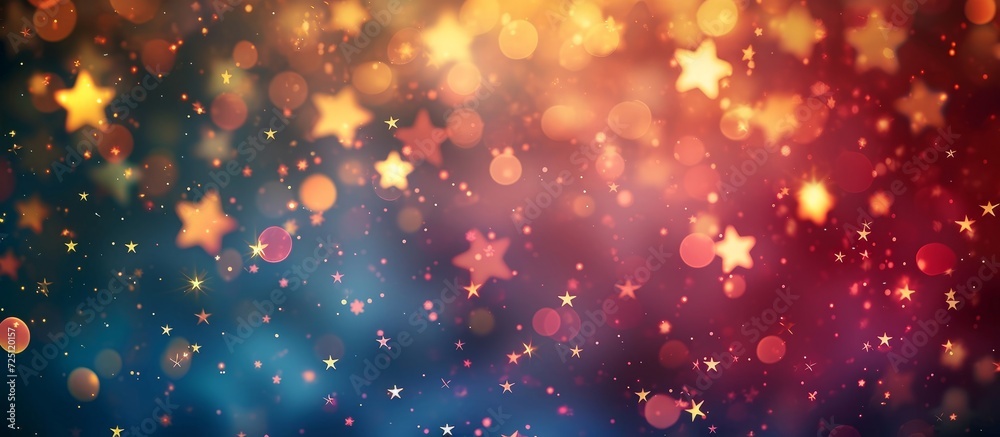 Bokeh lights and stars texture provides a romantic abstract background. Bokeh lights and stars texture provides a romantic abstract background.