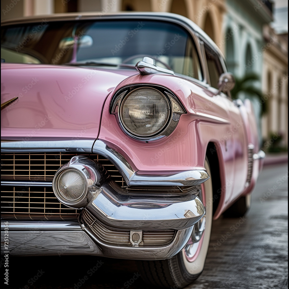Classic Cadillac Car Travel Photograph: High Resolution