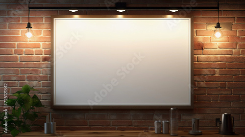 Mockup. Food Menu Presentation: Blank Menu Board