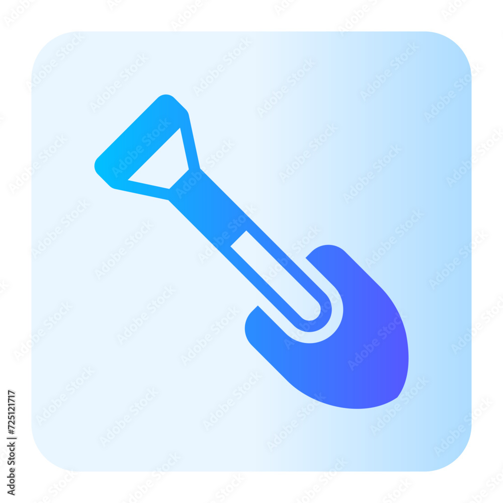 shovel gradient icon shovel gradient icon