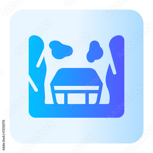 burial gradient icon