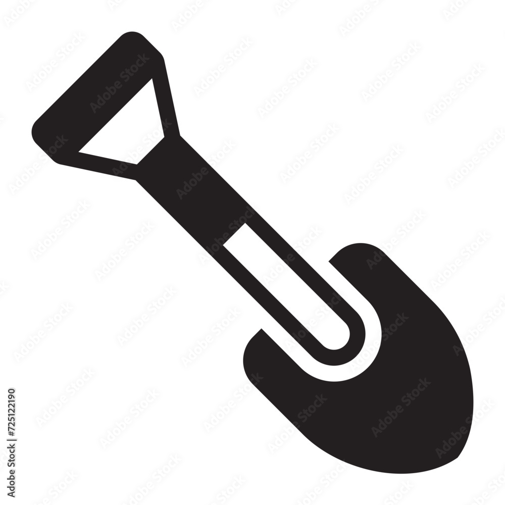 shovel glyph icon shovel glyph icon