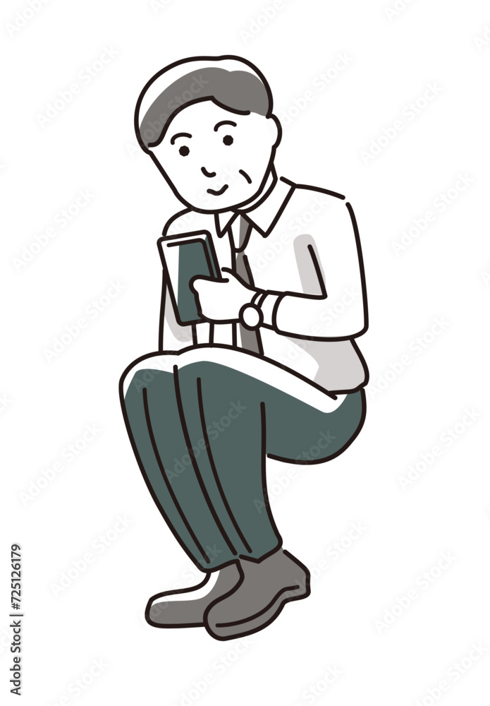 businessman with a smartphone