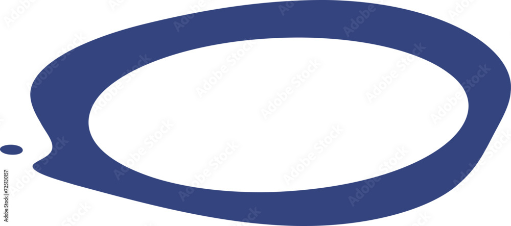 Frame shape flat illustration. Border silhouette design element