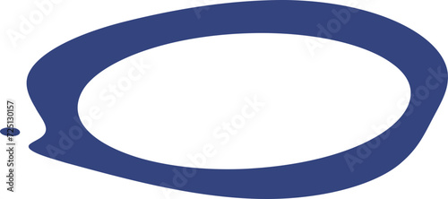 Frame shape flat illustration. Border silhouette design element