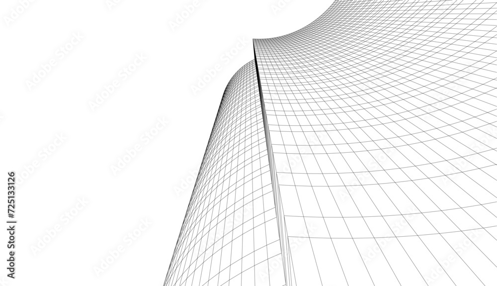 abstract architecture drawing vector illustration abstract architecture drawing vector illustration