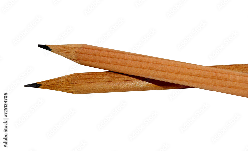 Brown wooden pencil isolated on white background
Brown wooden pencil isolated on white background