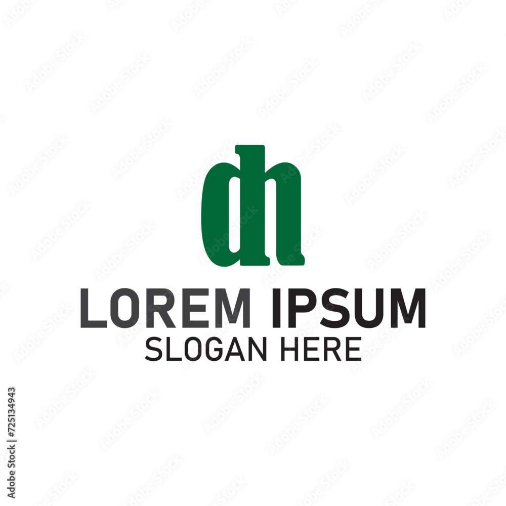 vector design elements for your company logo, letter dh logo. modern logo design, business corporate template. dh monogram logo. vector design elements for your company logo, letter dh logo. modern logo design, business corporate template. dh monogram logo.