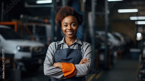 Young female mechanic