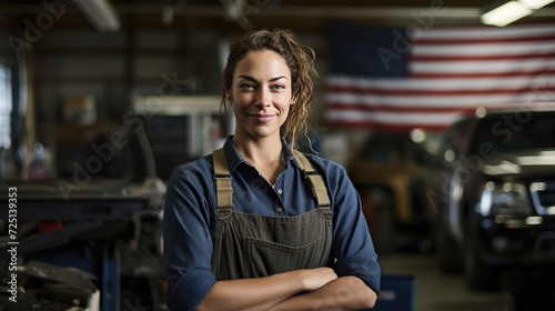 Mid adult female mechanic © Michael