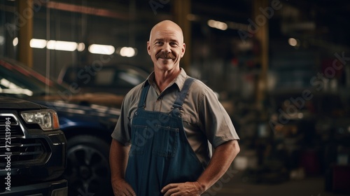 Senior male mechanic